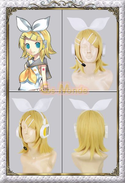 Peruca Vocaloid Kagamine Rin completa